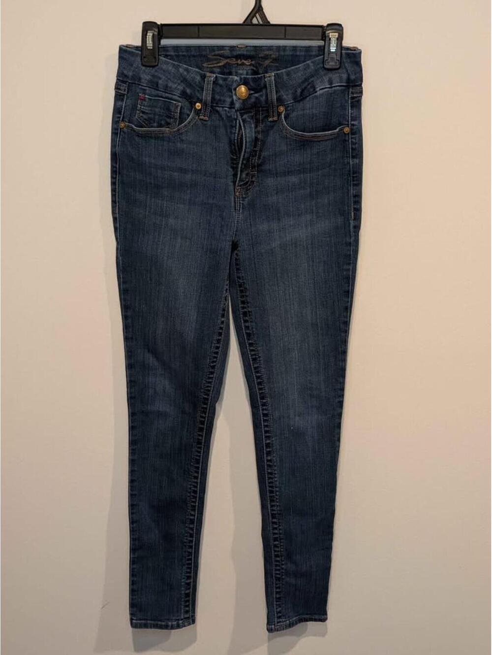 Seven for all Mankind Dark Wash Skinny Jeans Size 8